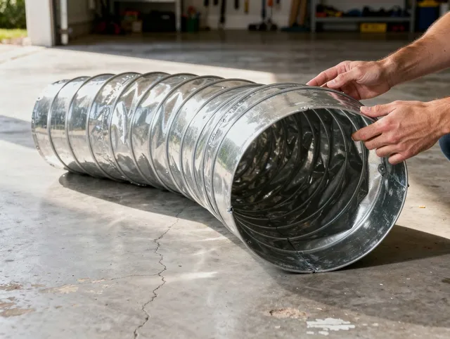Medway Dryer Vent Cleaning specialist using advanced equipment for thorough duct cleaning in Medway