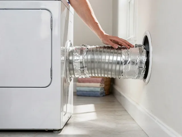 Professional dryer vent hose installation by Medway Dryer Vent Cleaning in Medway