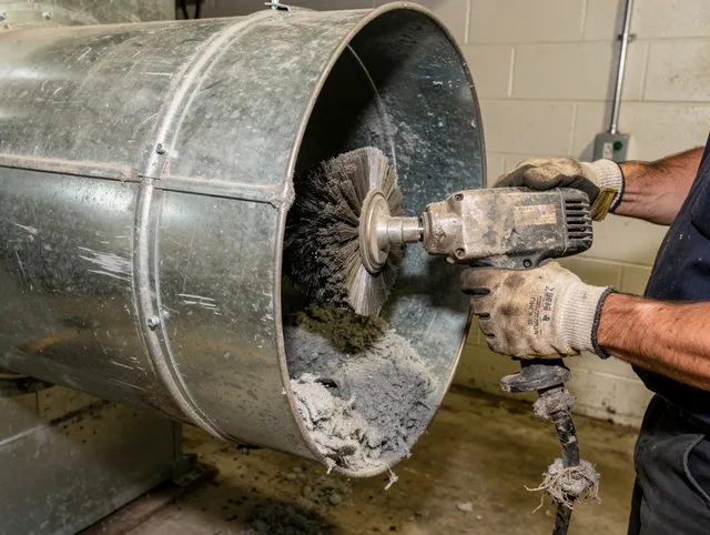 Industrial-grade dryer vent cleaning by Medway Dryer Vent Cleaning in Medway
